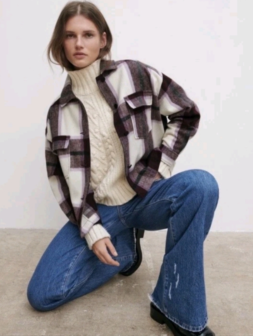 Zara Plaid Jacket